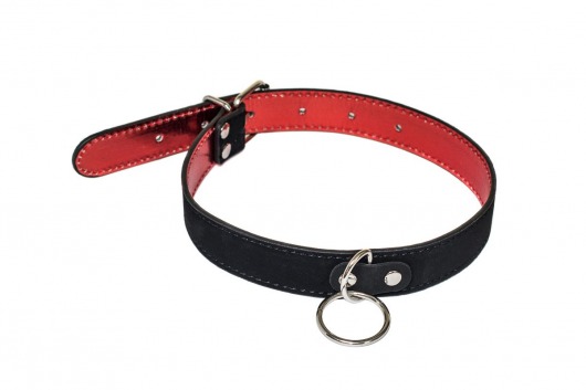 Черно-красный ошейник Cabaret - Lola Games - купить с доставкой в Подольске