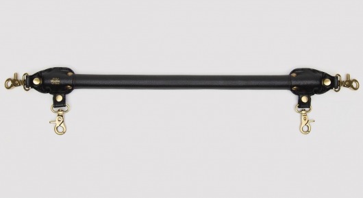 Черная распорка для ног Bound to You Faux Leather Spreader Bar - 50,8 см. - Fifty Shades of Grey - купить с доставкой в Подольске