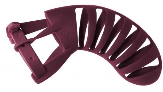 Мужской пояс верности бордового цвета Romello - Lola Games - купить с доставкой в Подольске