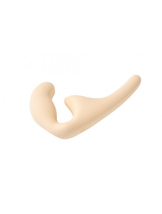Бежевый безремневой страпон Seduction - 20,5 см. - Lola Games - купить с доставкой в Подольске