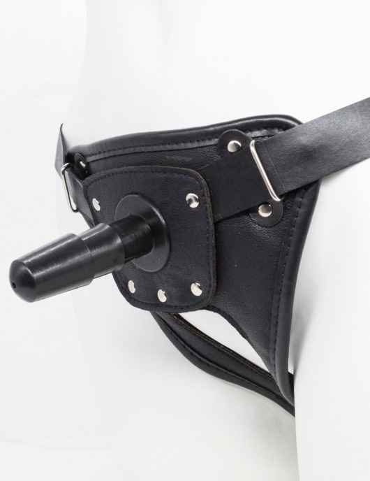 Черный пояс для насадок CLASS STRAP Restyling - LOVETOY (А-Полимер) - купить с доставкой в Подольске