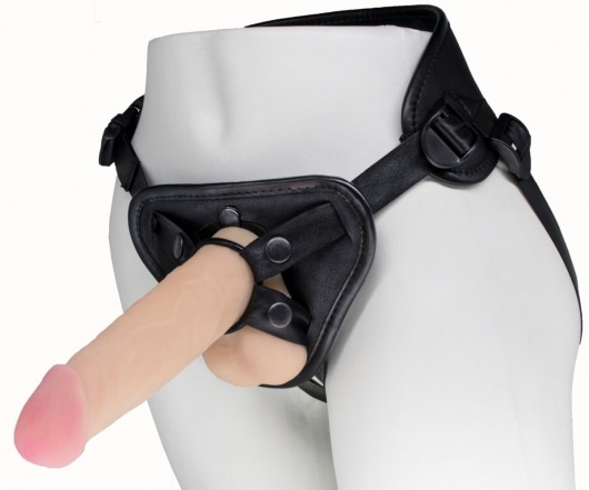 Пояс харнесс BEST UNI strap с 2 насадками - 18 и 22 см. - LOVETOY (А-Полимер) - купить с доставкой в Подольске