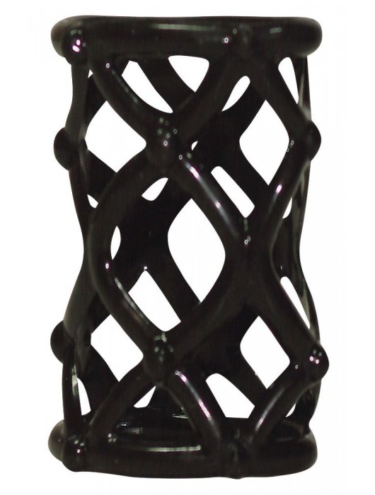 Чёрная насадка-сетка на пенис Orgasmus Wunder - Orion - в Подольске купить с доставкой