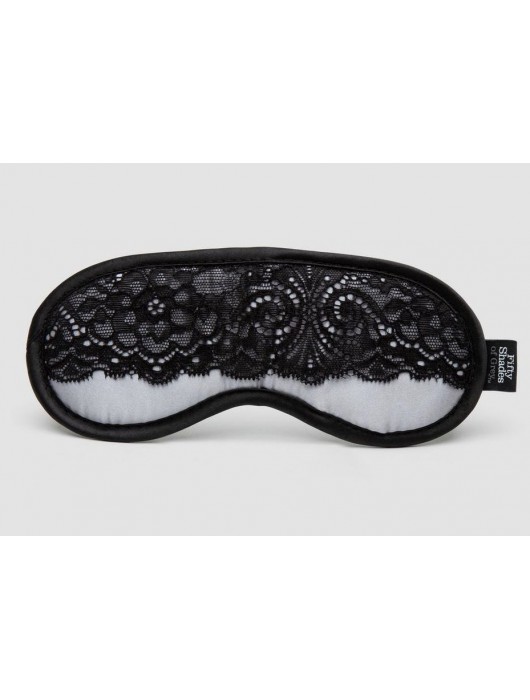 Атласная маска с кружевом Play Nice - Fifty Shades of Grey - купить с доставкой в Подольске