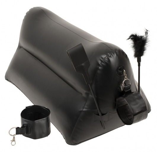 Надувная любовная подушка Portable Triangle Cushion с аксессуарами - Orion - купить с доставкой в Подольске