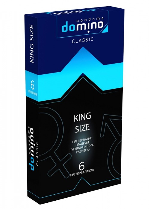 Презервативы увеличенного размера DOMINO Classic King size - 6 шт. - Domino - купить с доставкой в Подольске