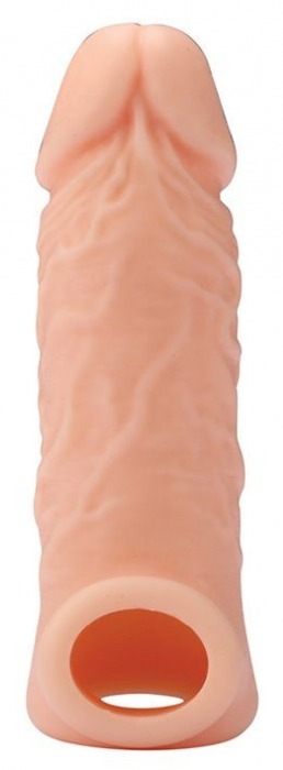 Телесная насадка EXTENDER WITH BALL STRAP 5.5 - 14 см. - Dream Toys - в Подольске купить с доставкой