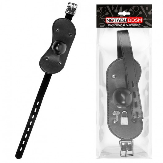 Оригинальный кляп с широким ремешком - Notabu - купить с доставкой в Подольске