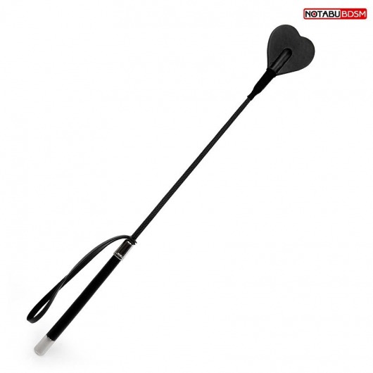 Черный стек с наконечником-сердечком - 54 см. - Notabu - купить с доставкой в Подольске