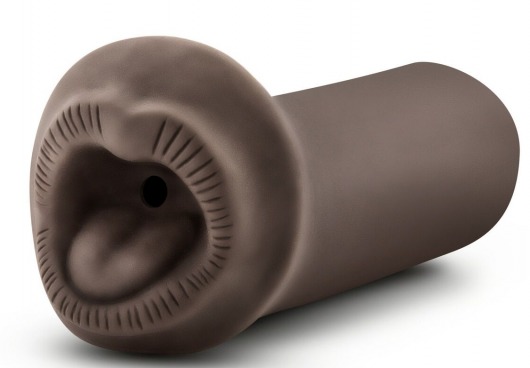Коричневый мастурбатор-ротик Naughty Nicole - Blush Novelties - в Подольске купить с доставкой