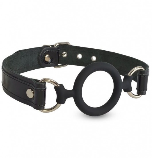 Силиконовый кляп-рамка на кожаных ремешках - Sitabella - купить с доставкой в Подольске