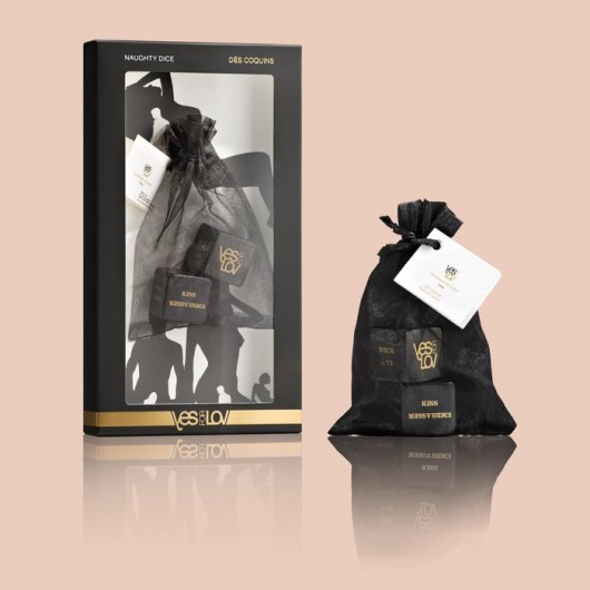 Черные игровые кубики для пар YESforLOV - YESforLOV - купить с доставкой в Подольске