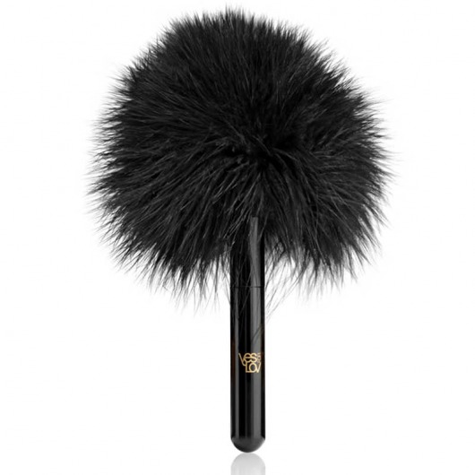 Черная перьевая кисточка с гладкой ручкой - YESforLOV - купить с доставкой в Подольске