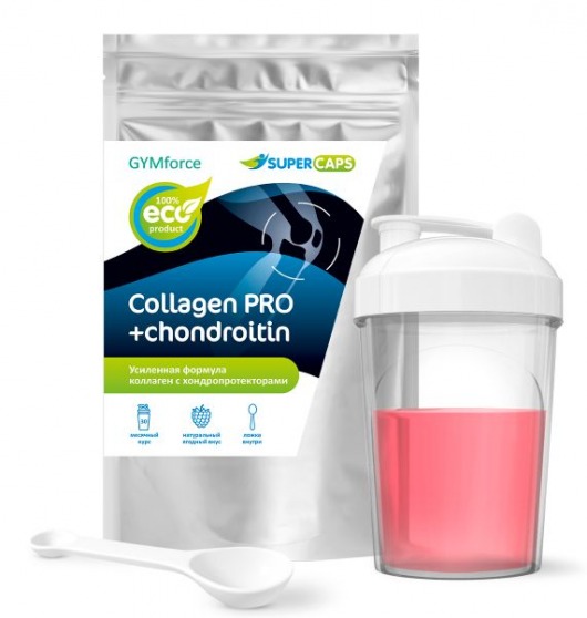 Натуральный коллаген с хондропротекторами GYMforce PRO - 150 гр. - SuperCaps - купить с доставкой в Подольске