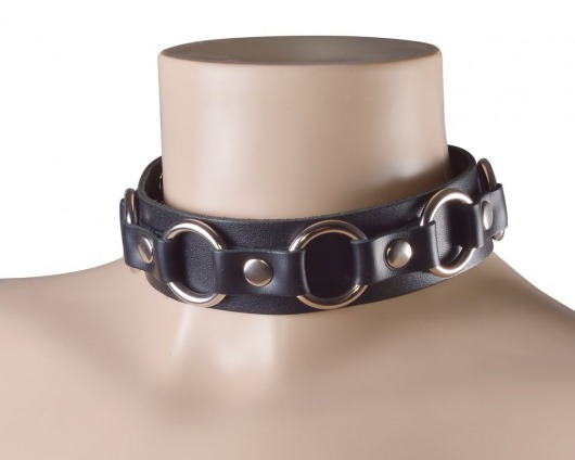 Черный кожаный ошейник  Властелин колец - Sitabella - купить с доставкой в Подольске