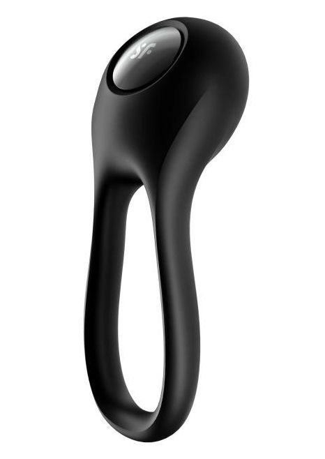Черное эрекционное виброкольцо Majestic Duo - Satisfyer - в Подольске купить с доставкой