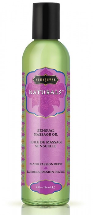 Массажное масло Naturals Island Passion Berry с ароматом тропических фруктов - 236 мл. - Kama Sutra - купить с доставкой в Подольске