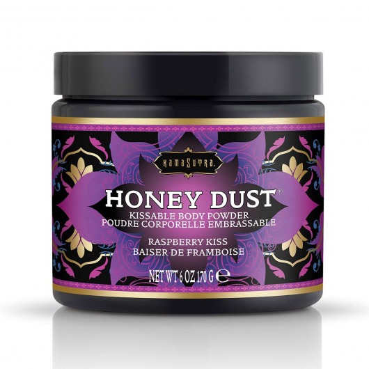 Пудра для тела Honey Dust Body Powder с ароматом малины - 170 гр. - Kama Sutra - купить с доставкой в Подольске