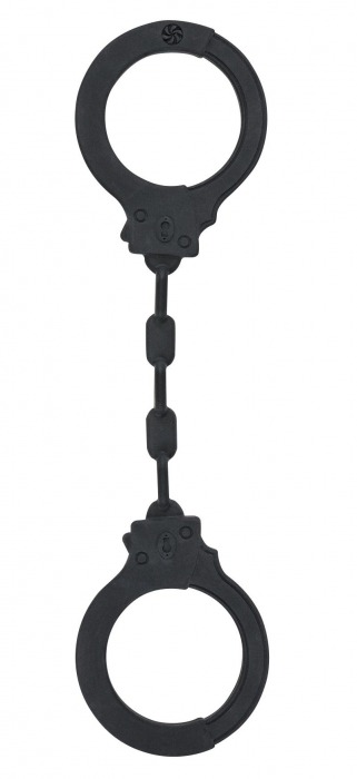 Черные силиконовые наручники Suppression - Lola Games - купить с доставкой в Подольске