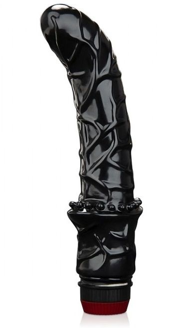 Черный вибромассажер простаты 6  Premium Prostate Massager - BlueLine - в Подольске купить с доставкой