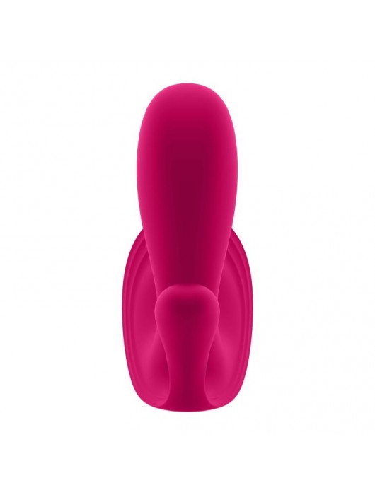 Розовый анально-вагинальный вибромассажер Top Secret+ - Satisfyer