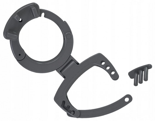 Кольцо с зажимом для мошонки для пояса верности Pubic Enemy - MyStim - купить с доставкой в Подольске