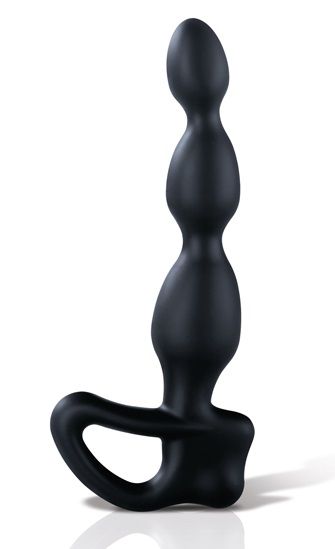 Черный массажёр простаты Big Bend-it - 18 см. - MyStim - купить с доставкой в Подольске