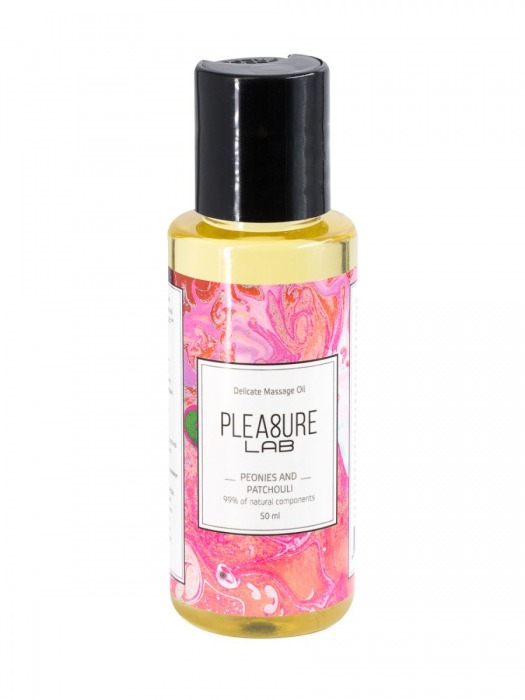 Массажное масло Pleasure Lab Delicate с ароматом пиона и пачули - 50 мл. - Pleasure Lab - купить с доставкой в Подольске