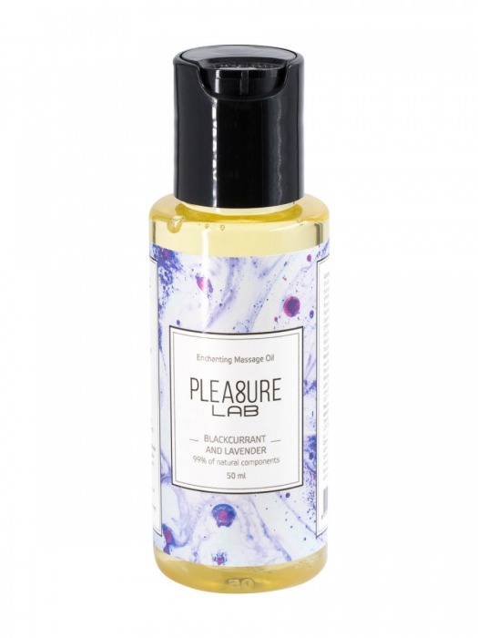 Массажное масло Pleasure Lab Enchanting с ароматом черной смородины и лаванды - 50 мл. - Pleasure Lab - купить с доставкой в Подольске