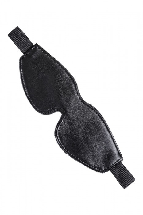 Черная маска Anonymo из искусственной кожи - ToyFa - купить с доставкой в Подольске