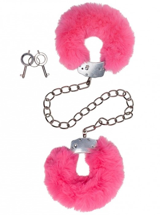 Металлические оковы с розовым мехом - Le Frivole - купить с доставкой в Подольске