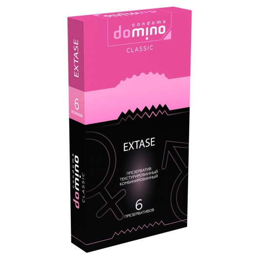 Презервативы с точками и рёбрышками DOMINO Classic Extase - 6 шт. - Domino - купить с доставкой в Подольске