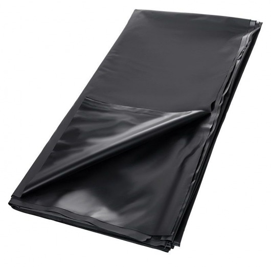 Черная простыня для секса из ПВХ - 220 х 200 см. - ToyFa - купить с доставкой в Подольске