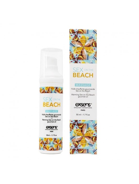 Разогревающее массажное масло с тропическим ароматом Gourmet Sex On The Beach - 50 мл. - Exsens - купить с доставкой в Подольске