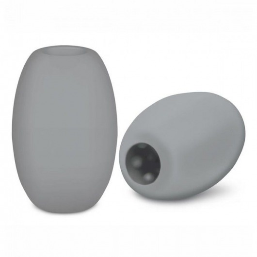 Серый двусторонний мастурбатор MINI BUBBLE - Zolo - в Подольске купить с доставкой