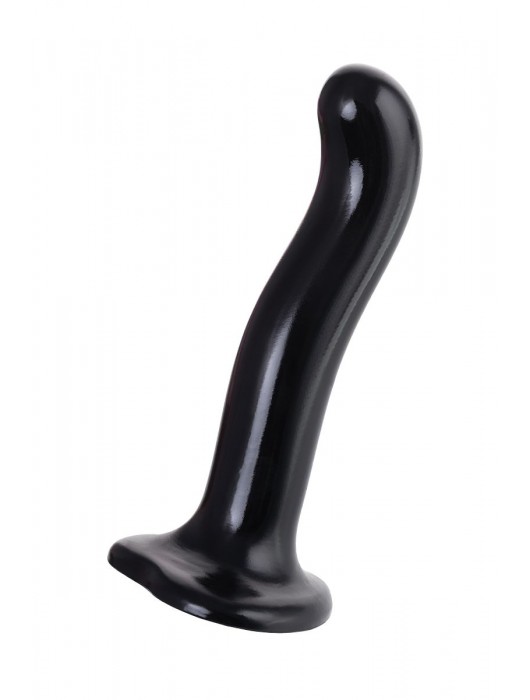 Черный стимулятор для пар P G-Spot Dildo Size M - 18 см. - Strap-on-me - в Подольске купить с доставкой