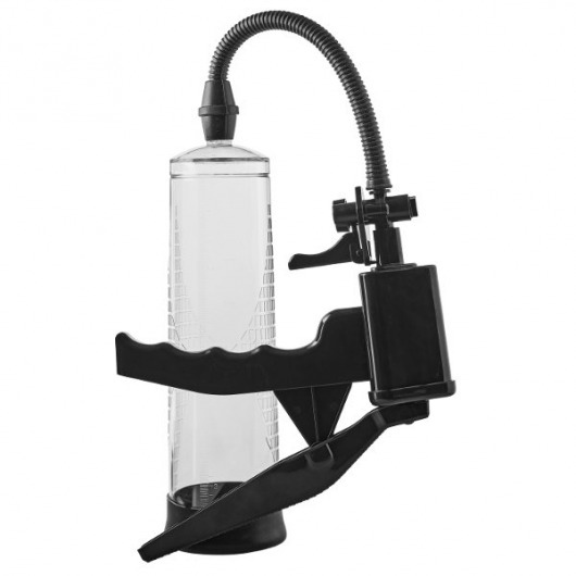 Прозрачная вакуумная помпа Pistol Penis Pump - Dream Toys - в Подольске купить с доставкой