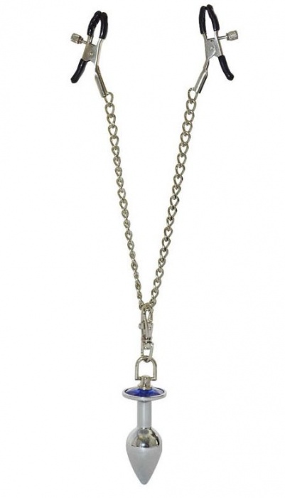 Зажимы для сосков с анальной пробкой - Sitabella - купить с доставкой в Подольске