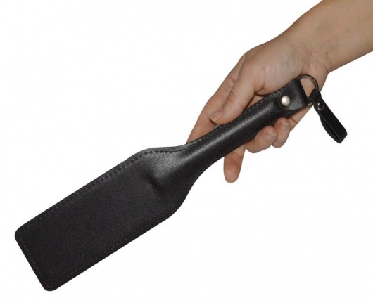 Черная кожаная шлепалка  Новичок  - 30 см. - Sitabella - купить с доставкой в Подольске