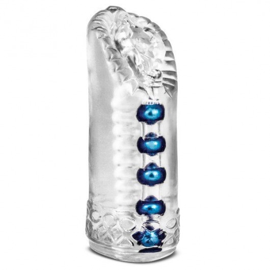 Прозрачный мастурбатор-вагина с 5 стимулирующими бусинами Snatch - Blush Novelties - в Подольске купить с доставкой