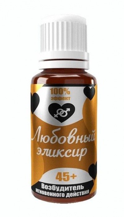Возбудитель  Любовный эликсир 45+  - 20 мл. - Миагра - купить с доставкой в Подольске