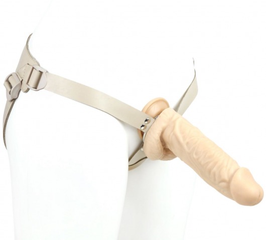 Телесный поясной фаллоимитатор - 22 см. - LOVETOY (А-Полимер) - купить с доставкой в Подольске