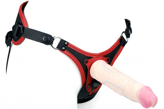 Пояс унисекс UNISEX Style с 2 насадками - LOVETOY (А-Полимер) - купить с доставкой в Подольске