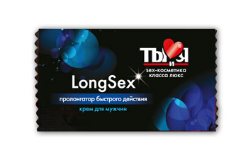 Пролонгирующий крем LongSex в одноразовой упаковке - 1,5 гр. - Биоритм - купить с доставкой в Подольске