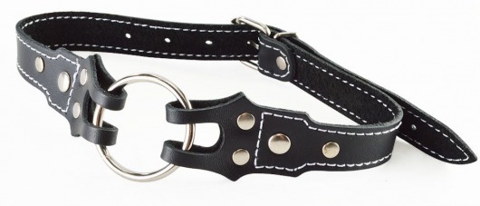 Кляп-рамка на ремешках с контрастной строчкой - Sitabella - купить с доставкой в Подольске