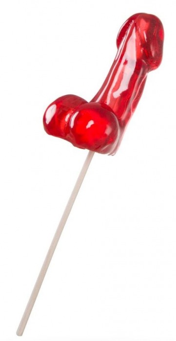 Красный леденец в форме фаллоса со вкусом виски - Sosuчki - купить с доставкой в Подольске