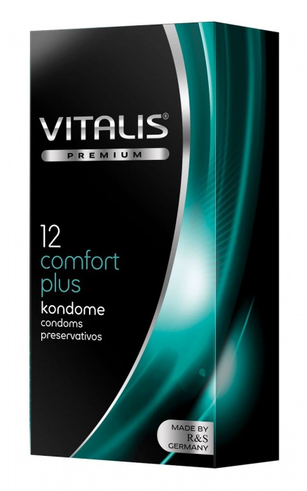 Контурные презервативы VITALIS PREMIUM comfort plus - 12 шт. - Vitalis - купить с доставкой в Подольске
