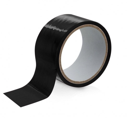 Черный скотч для фиксации - 15 м. - Fetish Tentation - купить с доставкой в Подольске