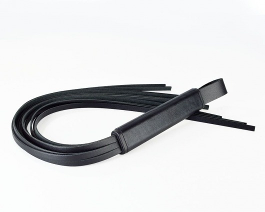 Черная кожаная плеть  Клео  - 60 см. - Sitabella - купить с доставкой в Подольске