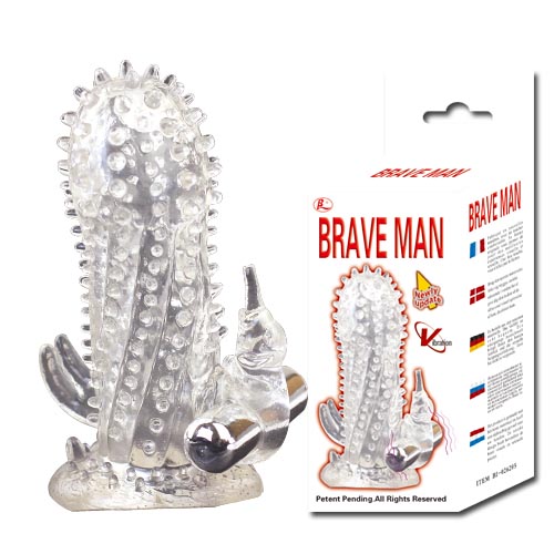 Насадка-удлинитель с пупырышками, усиками и вибрацией - Baile - в Подольске купить с доставкой